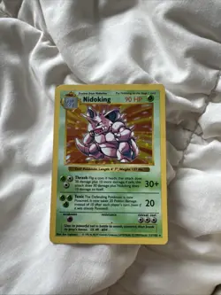 Pokemon Nidoking Holo Rare Base Set 11/102 - Image 1