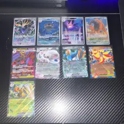 Pokemon TCG Foil Full Art Lot 9 Cards New Chaos Rising Set! - Image 1