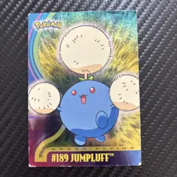 2001 Topps Pokemon Johto Series 1 TV Animation #189 Jumpluff Foil Rare - Image 1