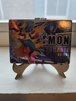 Pokemon TCG Lucario Foil Pokemon Card BR-004 Collectible Trading Card Mengka - Image 1