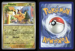 Pikachu 018/091 C Paldean Fates Reverse Holo NM/M Pokemon - Image 3