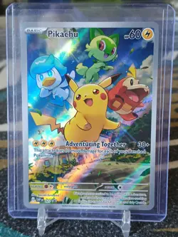 The Pokemon Company Pikachu Full Art Promo Holo SVP 027 English 60 HP - Image 1