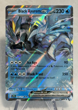 Pokemon Scarlet & Violet Surging Sparks Black Kyurem ex Double Rare #48/191 - Image 1