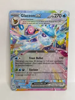 Pokemon TCG Prismatic Evolutions Glaceon ex 26/131 Double Rare - Image 1