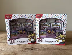 Pokemon 151 Scarlet & Violet Alakazam ex Collection Box TCG Sealed-Lot of 2 - Image 1