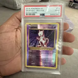 2016 Pokemon XY Evolutions Mewtwo Reverse Foil #51 PSA 9 Mint - Image 3