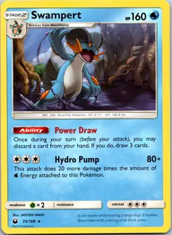 SWAMPERT - 35/168 - CELESTIAL STORM - - LP - Image 1