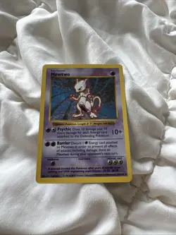 Pokemon Mewtwo Holo Rare Base Set 10/102 Check Condition - Image 1