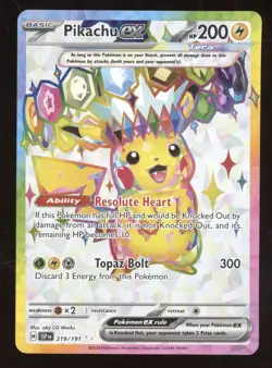 2024 S&V Surging Sparks Pikachu ex Secret Rare #219/191 - Image 1
