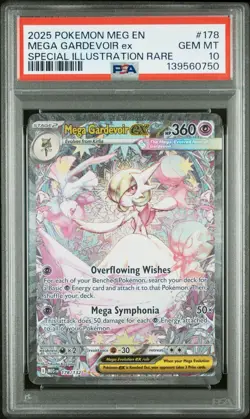 2025 POKEMON MEGA EVOLUTION SPECIAL ILLUSTRATION RARE MEGA GARDEVOIR EX PSA 10 - Image 1