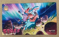 Pokemon ESPEON DEOXYS Playmat STAFF Official 2019 Regional Championships MINT - Image 1
