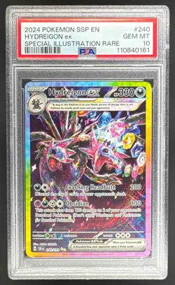 2024 Pokemon Scarlet Violet Surging Sparks 240 Hydreigon ex SIR PSA 10 110840161 - Image 1