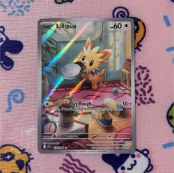 Pokemon Lillipup Illustration Rare Holo SV White Flare 2025 - 154/086 - Image 1