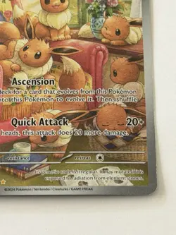 2024 Pokemon TCG English TWM EN Eevee 188/167 Full Art Holo AX92 - Image 5