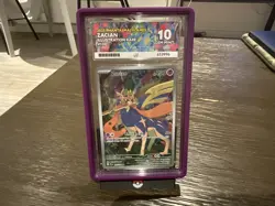 Pokemon TCG Zacian 100/094 Phantasmal Flames Illustration Rare - GEM MINT ACE 10 - Image 1