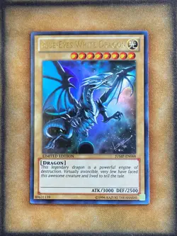 Yugioh Blue-Eyes White Dragon JUMP-EN068 Ultra Rare Promo MP - Image 1
