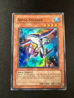 Yu-Gi-Oh! Abyss Soldier (LP) CMC-EN001 Super Rare Video Game Promo - Image 1