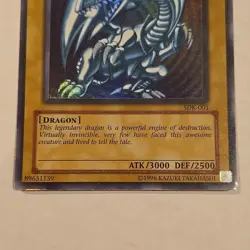 Yu-Gi-Oh! TCG Blue-Eyes White Dragon Kaiba SDK-001 Unlimited Ultra Rare MP - Image 3