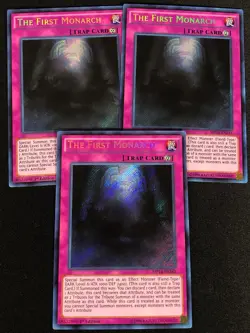 Yugioh The First Monarch MP14-EN243 1ST SECRET x3 (NM) - Image 1