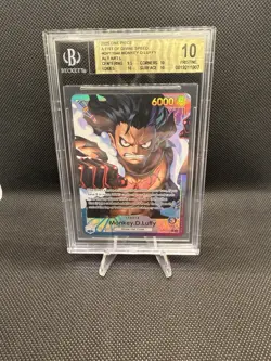 Monkey.D.Luffy OP11-040 A Fist of Divine Speed Alternate Art BGS Pristine 10 - Image 1