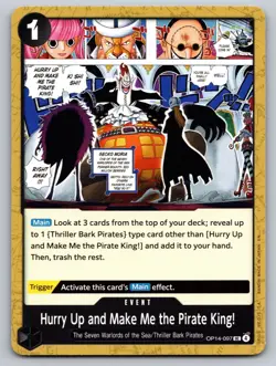Hurry Up and Make Me the Pirate King! OP14-097 One Piece NM - Image 1