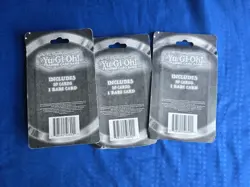 LOT of 3 YuGiOh Blister Packs (10 + 1 Rare Each) DG Exclusive SEALED anime NEW - - Image 3