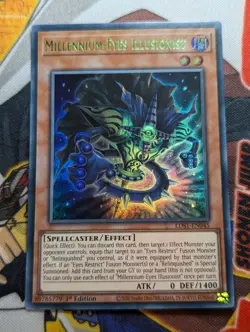 Millennium-Eyes Illusionist - LDS1-EN045 - GREEN - Ultra Rare 1st Ed - LP - Image 1