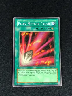 YUGIOH FAIRY METEOR CRUSH PSV-063 SUPER PLAY/EDGEWARE - Image 1