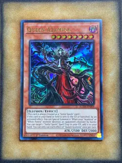 Yugioh Queen Azamina SUDA-EN009 Ultra Rare 1st Ed NM - Image 1