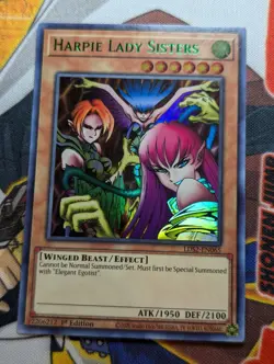 Yu-Gi-Oh! - Harpie Lady Sisters - LDS2-EN065 - Green - Ultra Rare - 1st Ed - NM - Image 1