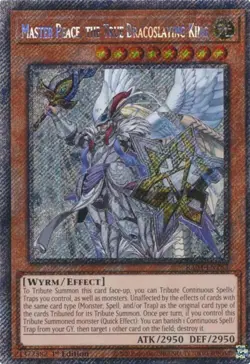 Yugioh! Master Peace, the True Dracoslaying King - RA04-EN283 - Platinum Secret - Image 1
