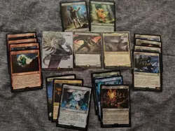 19 card Magic Final Fantasy Bundle Lot, Ext Art, Rares, Foil, Tokens, Land + Reg - Image 1
