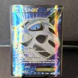 Pokemon TCG XY Breakthrough Glalie EX Full Art Ultra Rare Card 155/162 Holo 2015 - Image 1