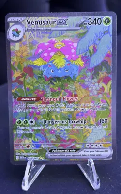 Pokemon TCG Venusaur EX Card 198/165 SV Sir Scarlet & Violet 151 Clean NM/M - Image 1