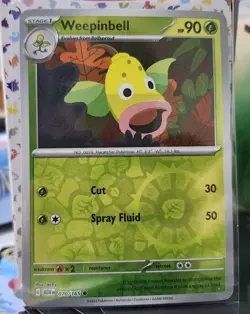 Pokemon TCG Weepinbell Common SV: Scarlet & Violet 151 Reverse-Holo NM - Image 1