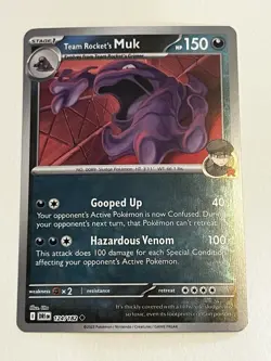 Team Rocket's Muk 124/182 • Destined Rivals • Reverse Holo • Pokemon TCG • NM - Image 1