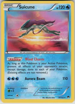 Pokemon Suicune Holo Rare XY - BREAKpoint 30/122 LP - Image 1