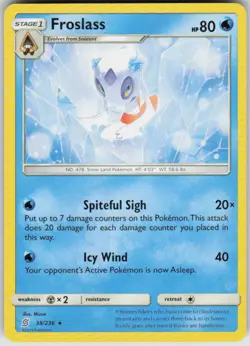 Pokemon Froslass - 38/236 (SM Unified Minds) Rare Deck Exclusives 038/236 NM - Image 1
