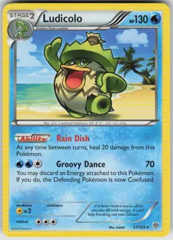 Pokemon Ludicolo Rare Plasma Storm 31/135 NM - Image 1