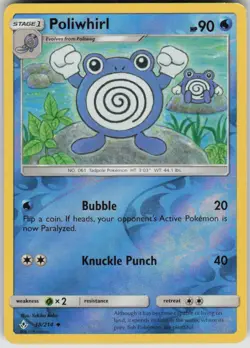 Pokemon Poliwhirl Uncommon SM - Unbroken Bonds 38/214 NM - Image 1