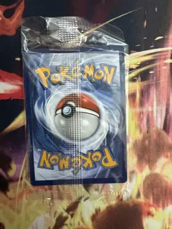 Pokemon TCG Pikachu Holo Holiday Snowflake 25/165 SEALED with Swirl - Image 3
