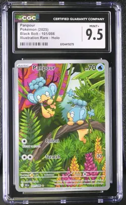 Pokemon Panpour Black Bolt Illustration Rare #101/086 CGC 9.5 Gem Mint - Image 1