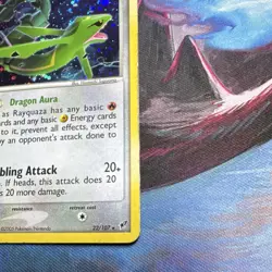 Rayquaza EX Deoxys 22/107 Holo Rare Foil 80 HP Dragon Aura 2005 *Swirl* - Image 3