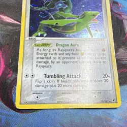 Rayquaza EX Deoxys 22/107 Holo Rare Foil 80 HP Dragon Aura 2005 *Swirl* - Image 4