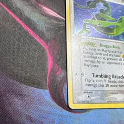 Rayquaza EX Deoxys 22/107 Holo Rare Foil 80 HP Dragon Aura 2005 *Swirl* - Image 5