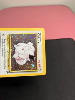 *SWIRL* Clefairy 6/130 Pokemon Base Set 2 Rare Holo - Vintage WoTC Wizards #6 MP - Image 4