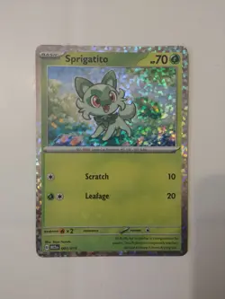 Pokemon TCG - Sprigatito 001/015 - 2023 McDonald’s Match Battle - Holo Rare - Image 1