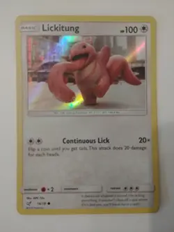 Pokemon TCG - Lickitung 16/18 - Holo - Detective Pikachu - Near Mint - Image 1