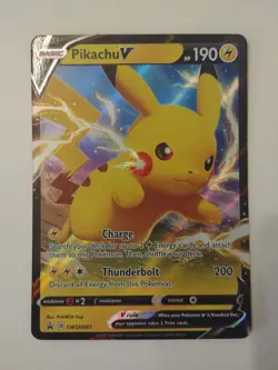 Pokemon TCG - Pikachu V SWSH061 - Holo Full Art - Sword & Shield - Near Mint - Image 1