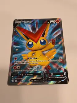 Victini V Full Art Rare 144/163 Swsh05: Battle Styles Pokemon Holo NM - MINT - Image 2
